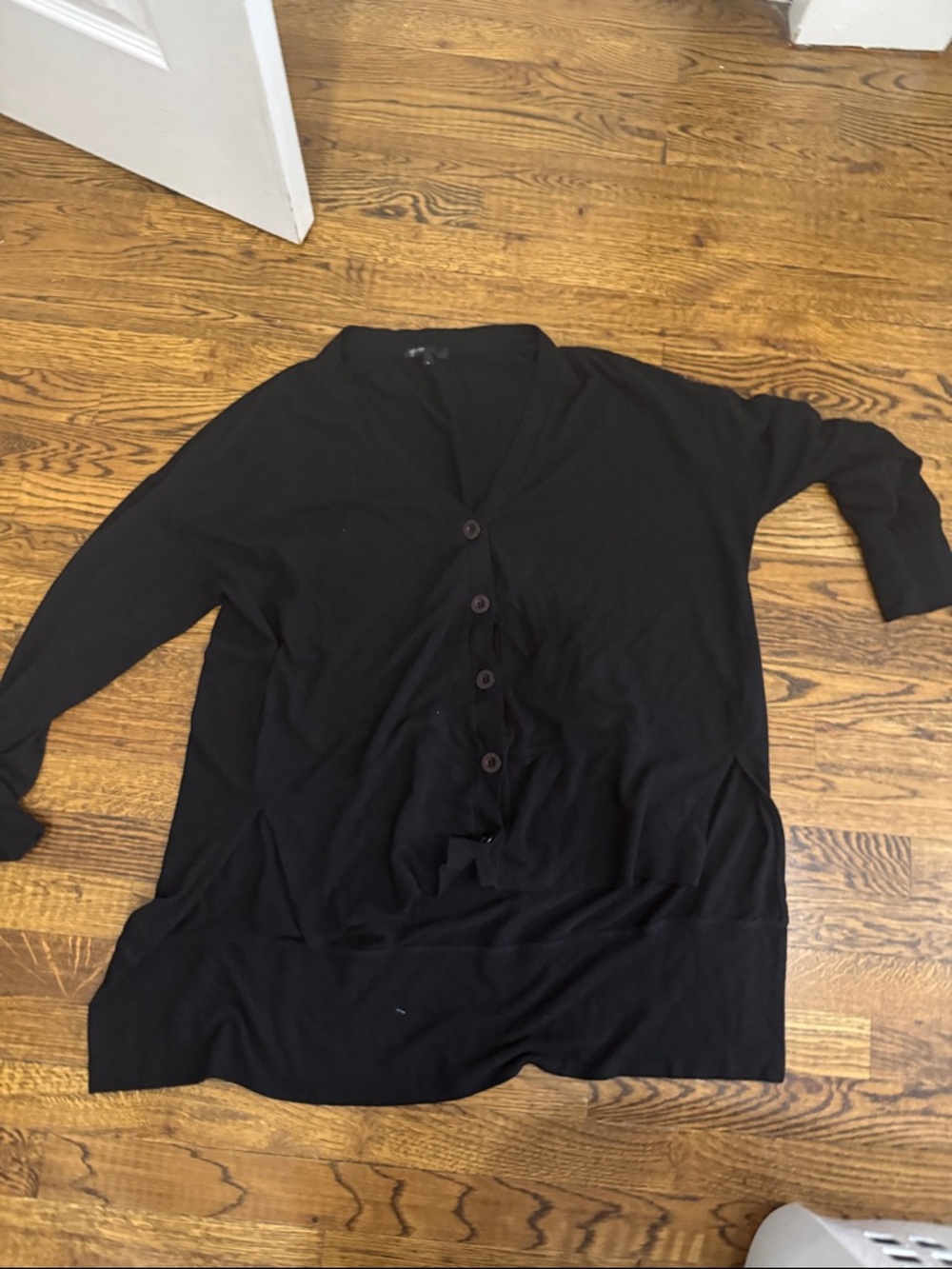 Gibson Black Button-Down Women's Cardigan